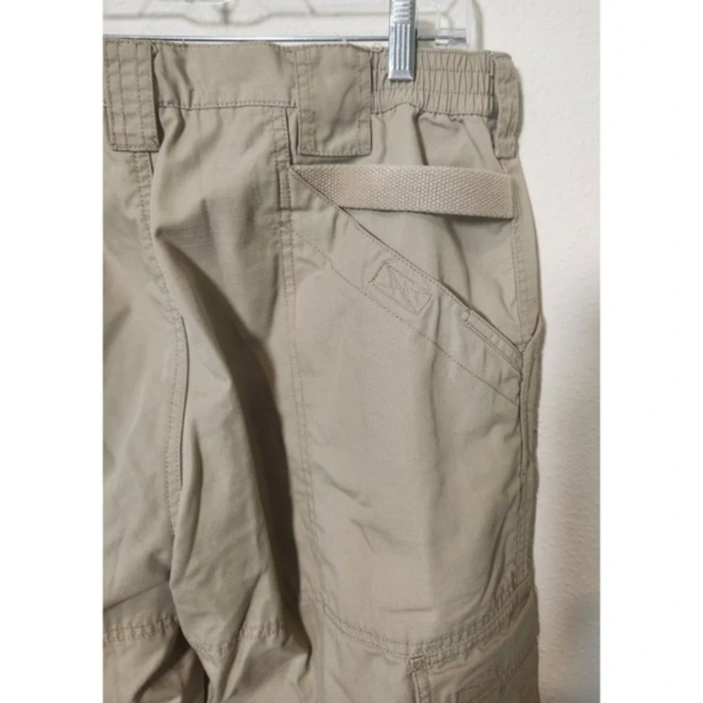 5.11 Tactical Series Cargo Military Pants Mens Khaki Elastic Waist 36x30 Pockets